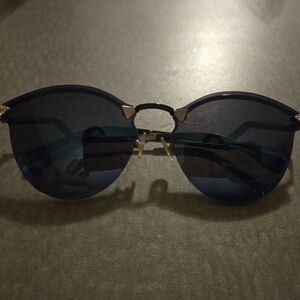 Fendi Women's Iridia Crystal Corner Sunglasses, Trans Dove Grey/Khaki Blue